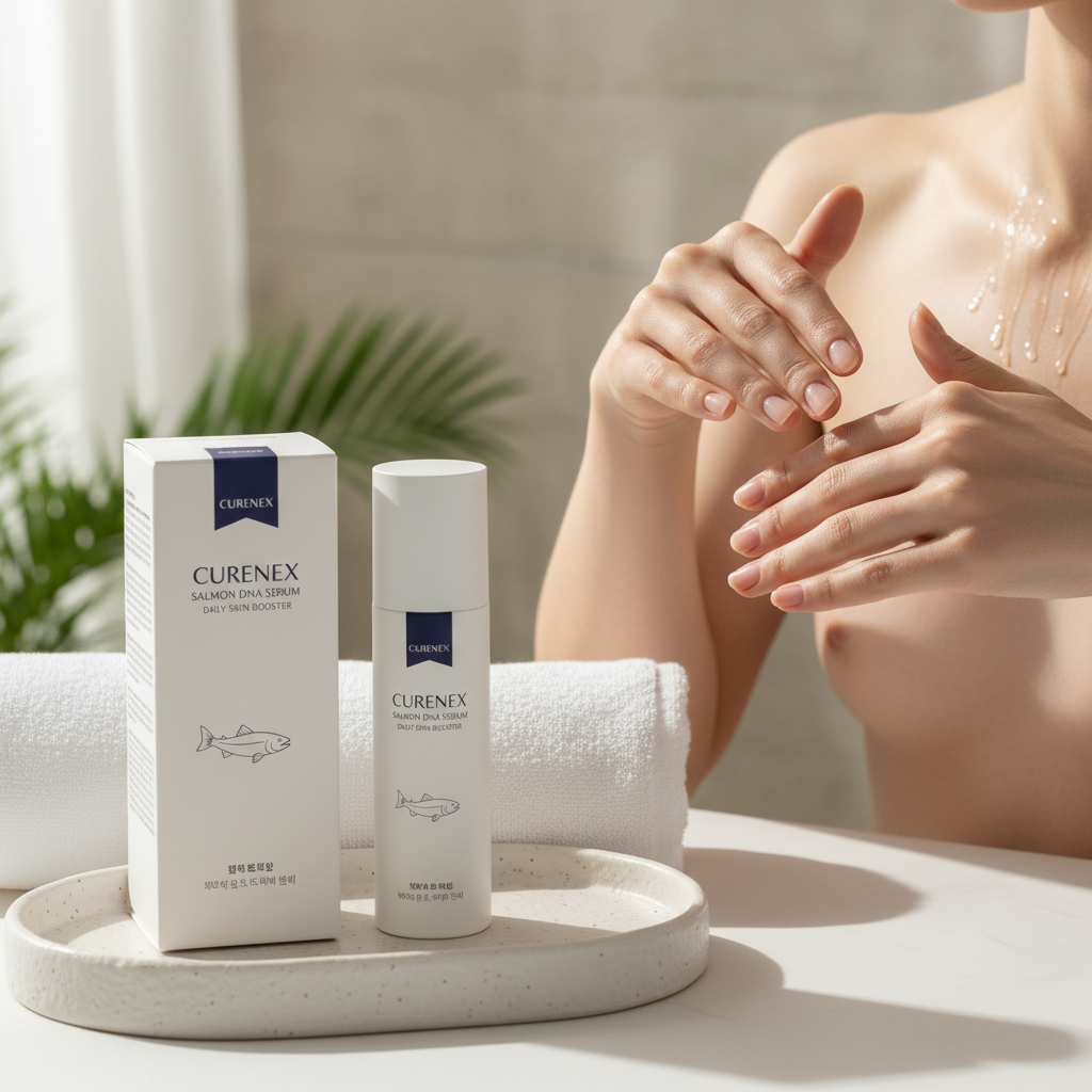 Your Curenex Salmon DNA Serum Application Protocol: A Luxury K-Beauty Touch.