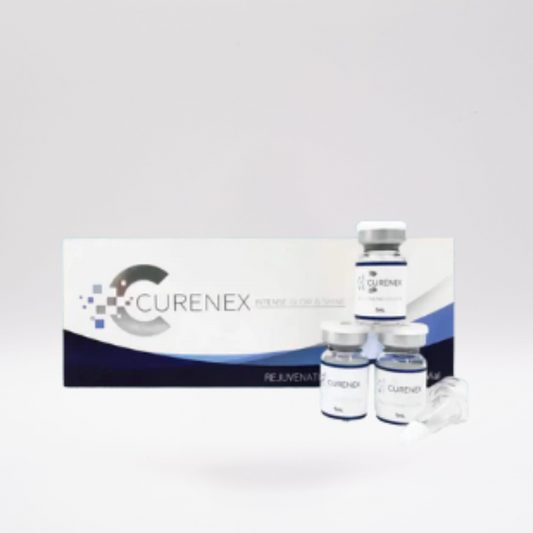 Curenex Salmon DNA PDRN Skin Booster professional microneedling serum with three vials and packaging for skin rejuvenation