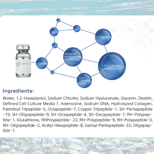 Salmon DNA Microneedle Bundle with skincare and ingredients list.