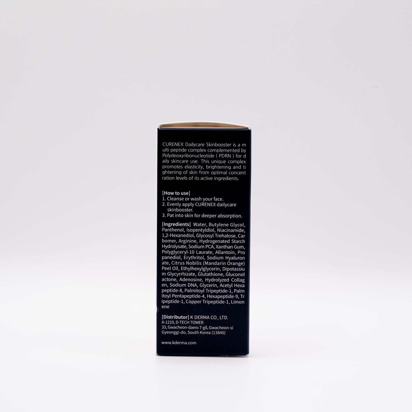 Curenex Salmon DNA daily skincare bundle box with product details on a white background