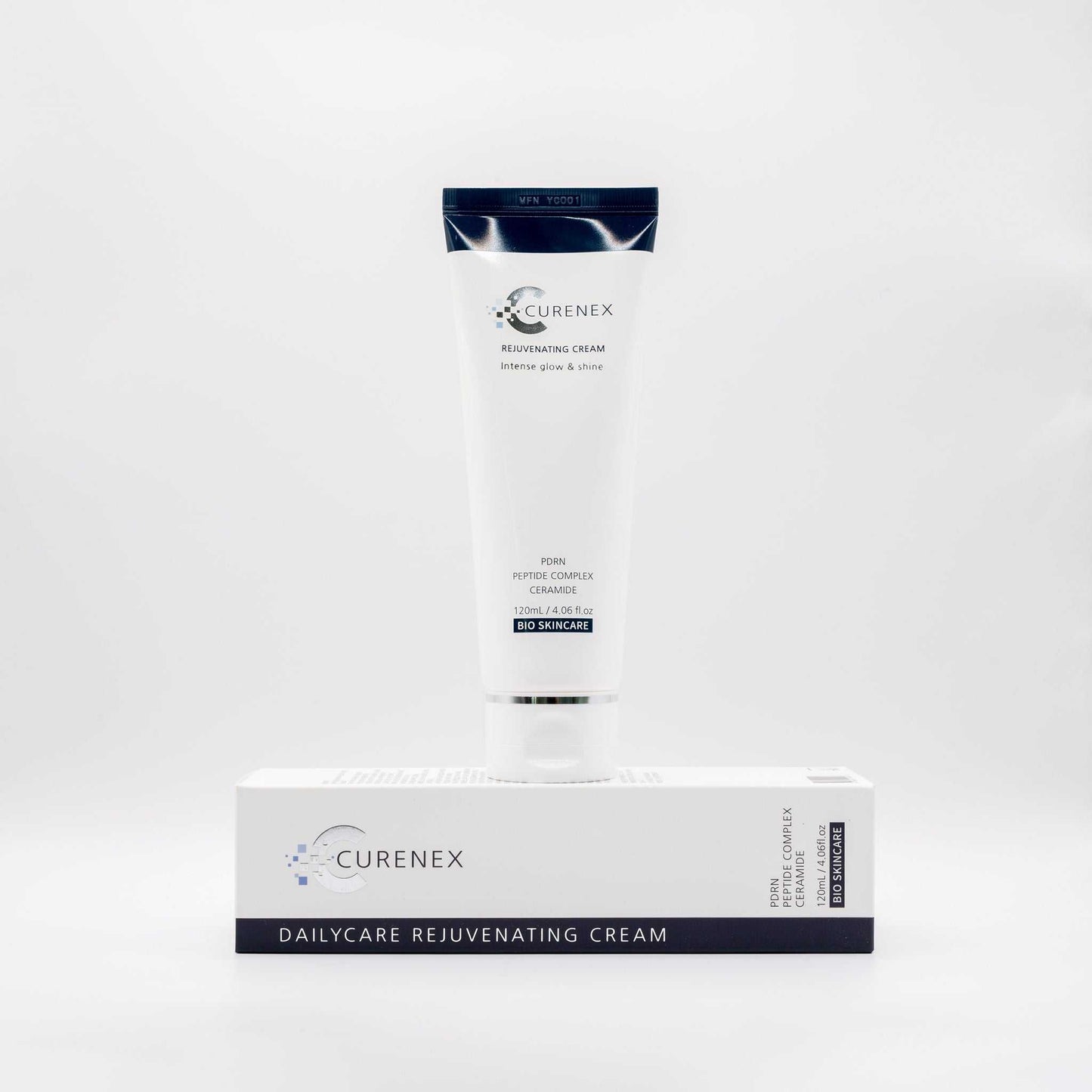 Curenex Salmon DNA Dailycare Rejuvenating Cream with box packaging on white background