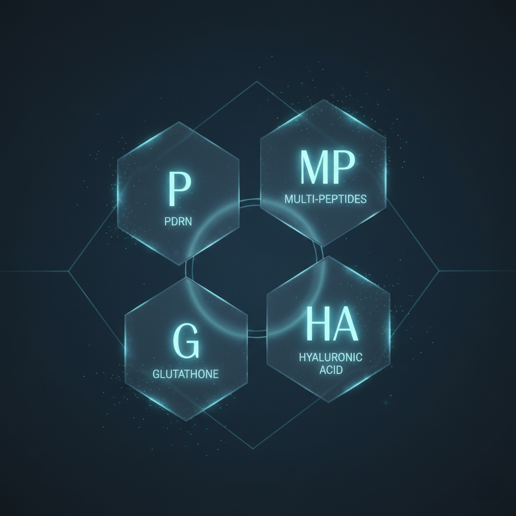 Curenex Ingredient Trinity: PDRN, Peptides, Glutathione, HA